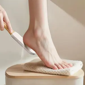 Natural Foot Cleaning Pumice Stone, Low Allergy Exfoliating Brush, Removes Dead Skin, Smooths Skin, Effective Callus Remover Tool, Foot Callus Remover