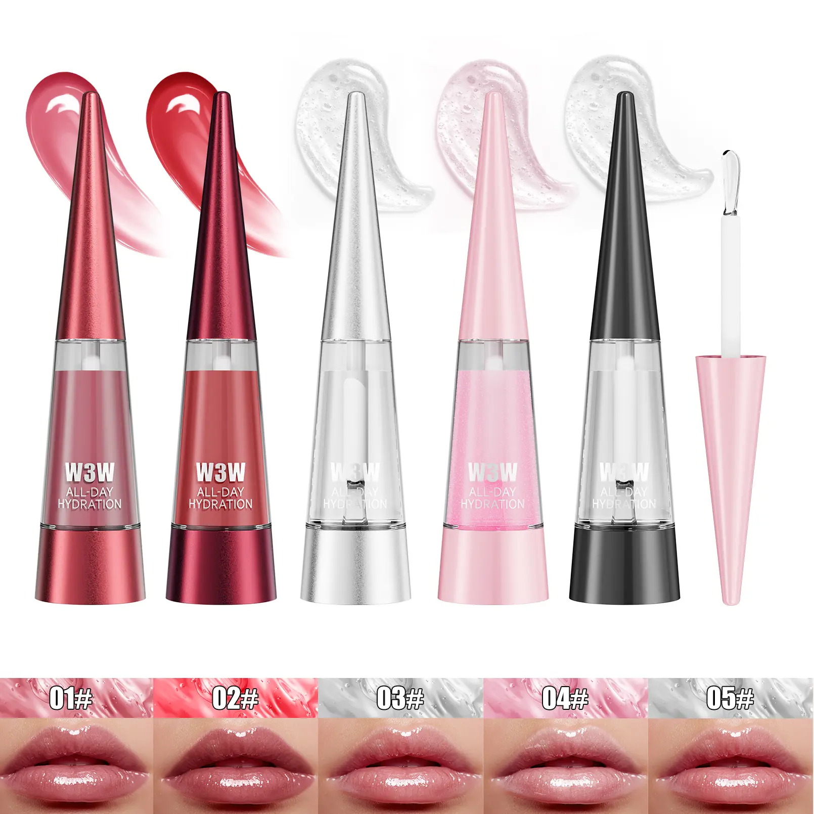Lip Oil Shiny Gloss Plant Hydration Formula Lightweight Tint Brightening Long-Lasting Moisture Improves Lip Dullness Date Night Party Glam Lip
