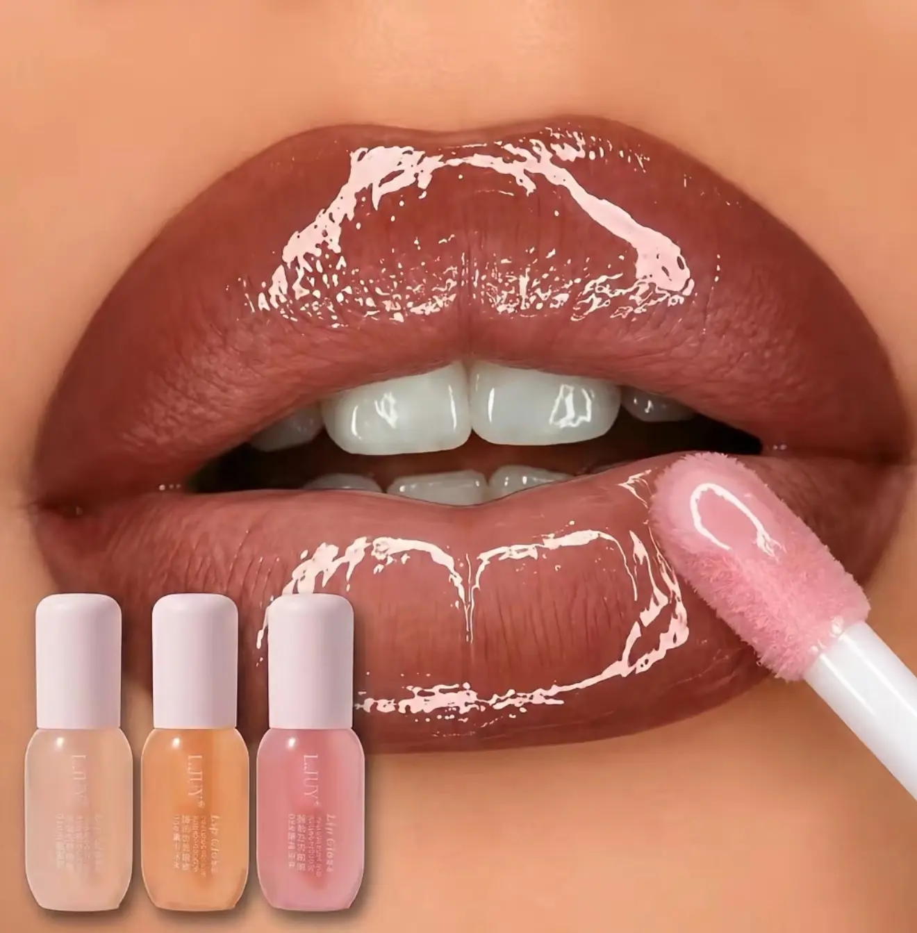 3-Count Plumping Lip Gloss Set - Hydrating, Non-Sticky Moisturizer Lip Care Gift for Women and Girls
