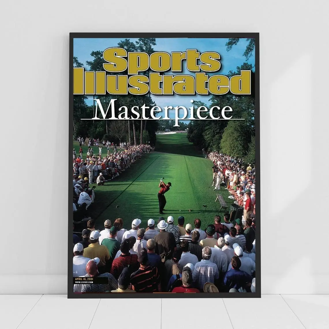 Tiger Woods, 2001 Masters Sports Illustrated Cover Art Print Poster