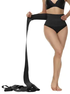 1 Count Women's Stretchy Tummy Tuck Waist Trainer Corset with Adjustable Waist Wrap, Creates A Smoother Silhouette,Suitable for Daily Wear & Fitness,Comfortable & Supportive Design,Ideal for Postpartum Recovery，Invisible Wrap Tummy Control Wrap Belt