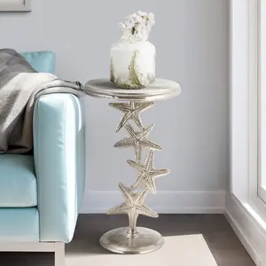 Sagebrook Home Coastal Aluminum Starfish Accent Table – Enhance Your Space