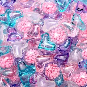 5D Laundry Clean Pods, Premium Detergent Pods, Five-In-One Laundry Gel Beads, 60pcs/bag, 120pcs/bucket, 8g/piece, Scent Booster Fruit Scented, Strong Stain Removal, Color Protection, Clothes Fresh Fragrance