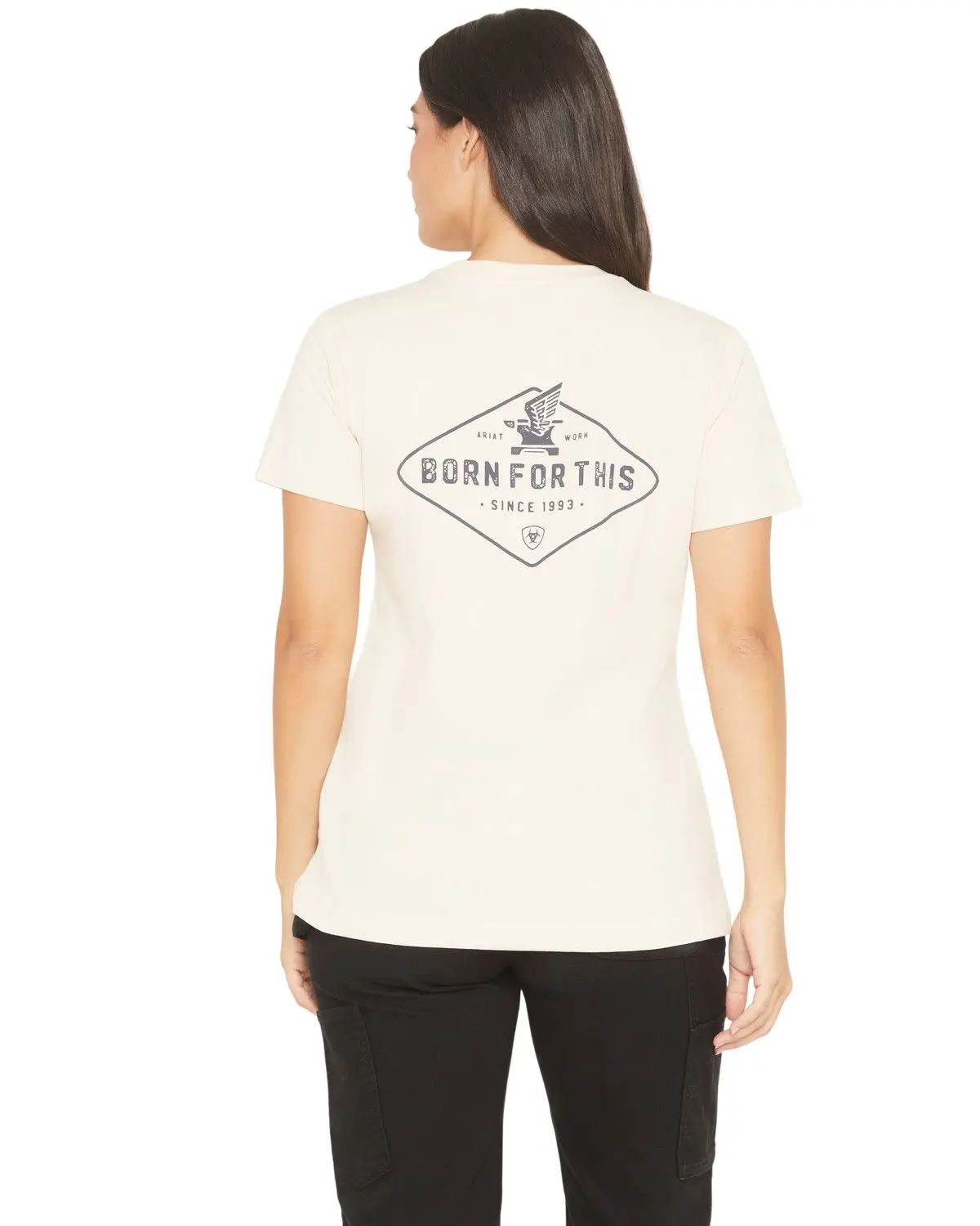 Ariat Women's Women'S Rebar Cotton Strong Anvil Logo Short Sleeve Graphic - 10071302