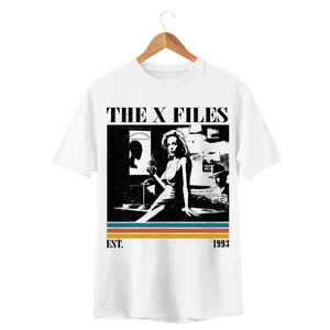 The X-Files T-Shirt, The X Files Vintage T-Shirt, Retro, Gift For Fan Unisex T-Shirt, Womenswear Crewneck Fitted