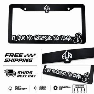 El Que No Arriesga No Gana License Plate Frame