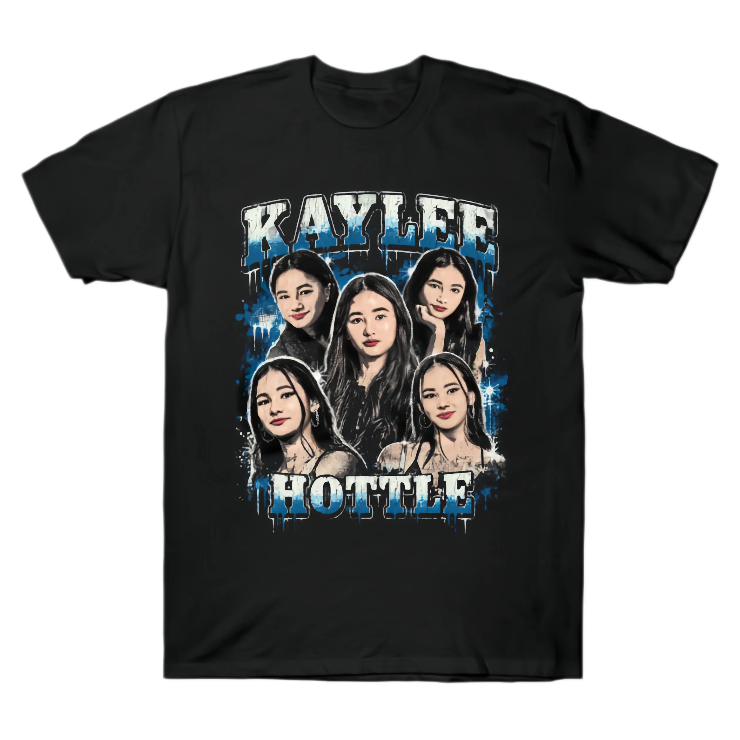 Kaylee Hottle Vintage 90s Graphic T-Shirt, Unisex Relaxed Fit Cotton Fabric Streetwear with Short Sleeve and Round Neck, Shortsleeve, Apparel
