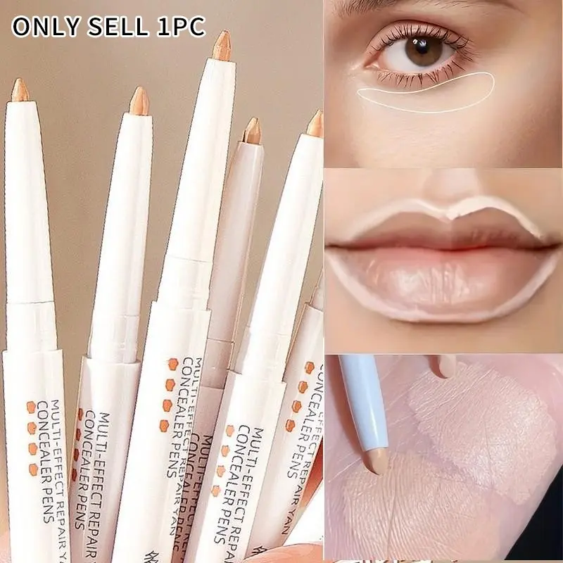 Multi-Use Concealer Pen, Concealer Stick, Makeup, Spot Cover, Evens Skin Tone, Covers Dark Circles & Blemishes, Brightens Complexion, Natural Look, Poreless, Non-Caking & Waterproof, Long Lasting Wear, Blendable Long Lasting, Fits All Skin Types