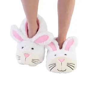 LazyOne | Bunny Critter Slippers for Kids, Women and Men - Cute Animal Slippers, Cozy Slippers fluffy slipper