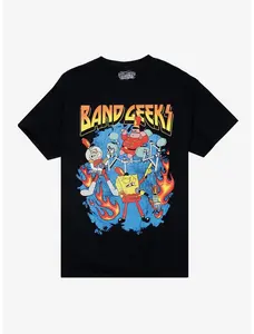 SpongeBob Band Geeks T-Shirt Unisex T-Shirt, Graphic Tee, Cotton Shirt