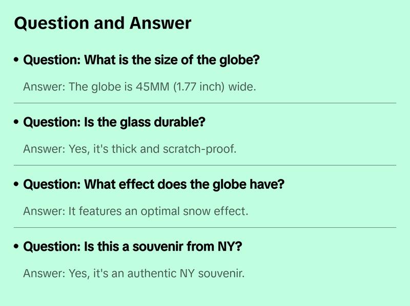 45MM Statue of Liberty Snow Globe | Statue of Liberty Souvenir