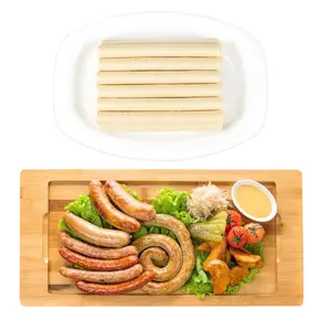 Edible Drying Sausage Casing Collagen Sausage Casings for Flavorous Homemade Sausages 14m/46ft, Diameter 19mm/ 3/4'', 1 Roll