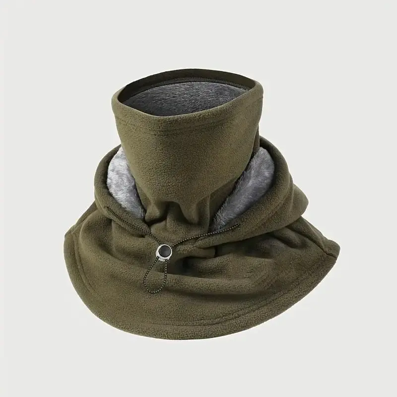2-piece integrated flannel warm face mask and hat, windproof and warm for outdoor cycling, autumn and winter style, warm hat with neck visor. 2-piece integrated flannel warm face mask and hat, windproof and warm for outdoor cycling, autumn and winter style, warm hat with neck visor.