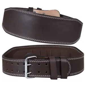 Weightlifting Belt 7MM Leather Gym Lumbar Support Squat Deadlift for Men Women