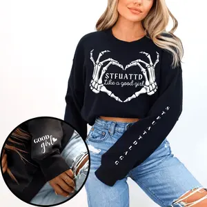 Stfuattdlagg Like A Goodgirl Sweatshirt And Hoodie Dark Romance Shirt Spicy Book Shirts Morally Grey Book Club Shirt Di Hoodied Classic Cotton Sweaters