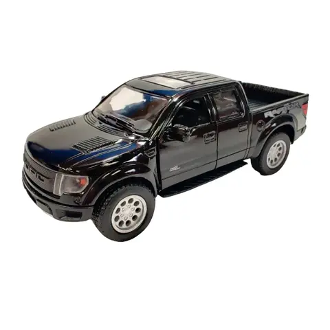 KINSMART 1:46 Scale 2013 Ford F-150 Raptor Supercrew Alloy Diecast Model Car - Unisex Collectible with Pull-Back Drive, Openable Doors, Durable Alloy-Plastic Build, Go Action, 4+ Age, L5 x W2.2 x H2 Inches