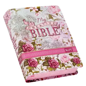KJV Holy Bible, My Creative Bible, Faux Leather Flexcover - Ribbon Marker, King James Version, Pink Floral (KJV Creative Editions) Imitation Leather