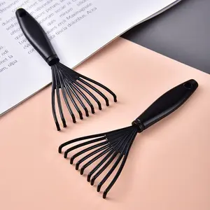2pcs Air Cushion Comb Cleaner Set, Hair Cleaning Claw Brush, Bathroom Cleaning Tool, Plastic Rollers, Salon Barber Tools for Home Use