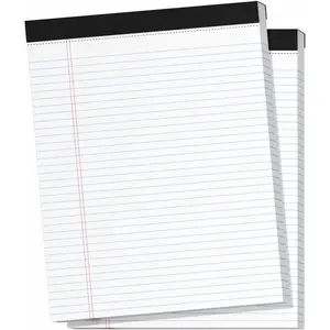 2 Pack 8.5" x 11" Wide Ruled Legal Pads Writing Notepads 50 Sheets Per Pad Perforated Lined Paper for School Office Supplies