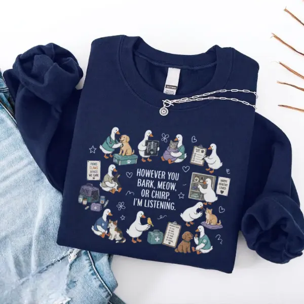 Veterinarian T-Shirt, Sweatshirt & Hoodie – Vet Tech Gift Silly Goose Silly Goose Gift Goose Lovers Gift Vet Tech Nurse