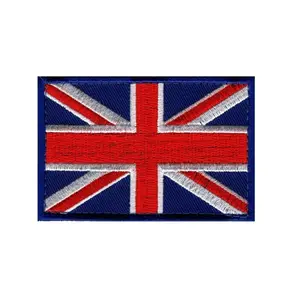 Union Jack UK England Flag Hook Fastener Patch (MTE3)