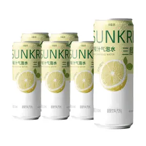 SANQI Sparkling Lemon Water 6-Pack | Zero Sugar, Zero Fat, Zero Calorie Refreshing Drink