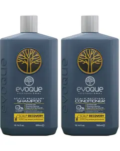 Evoque Scalp Shampoo & Conditioner Bundle 300ml Each Tea Tree & Argan Oil Gentle Cleansing Soothing Haircare