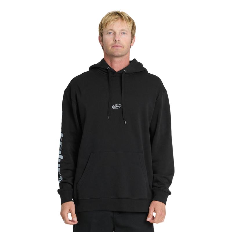 Quiksilver | Clutch Logo Pullover Hoodie |Cotton-Poly Fleece Hoodie | Men's Pullover Hoodie | Regular Fit | Everyday Casual Casual Sweatshirt Hoodie Detail Hoodie