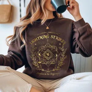 [Sale off up to 50%] Onyx Storm Dancing Through The Lightning Strikes Sweatshirt, Fourth Wing Inspired Shirt, Dragon Lover shirt, streetwear graphic tee