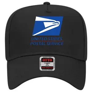 Vintage USPS United States Postal Service Baseball Cap - Premium OTTO Mid-Profile Dad Hat - Classic Postal Logo Graphic Hat for Men & Women - High-Quality Adjustable Black Snapback - Retro Americana Workwear Headwear