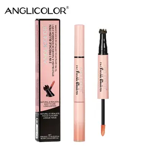 Double-Ended Freckle & Blush Pen - Waterproof, Smudge-Proof for All-Day/Night Wear. Get Trendy E-Girl/Blush Draping Look in 30 Secs! Perfect for Stage & Halloween. Festival & Party Must-Have!