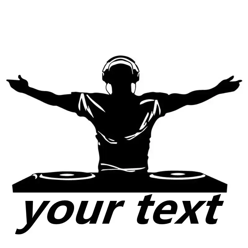 2026 New Fashion DJ Music Personalized Car Stickers PVC Bumper Windshield Accessory Laptop Motorcycle Decoration Auto Decal Customizable For your Cars