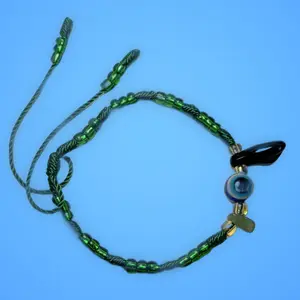 Azabache Green evil eye bracelet