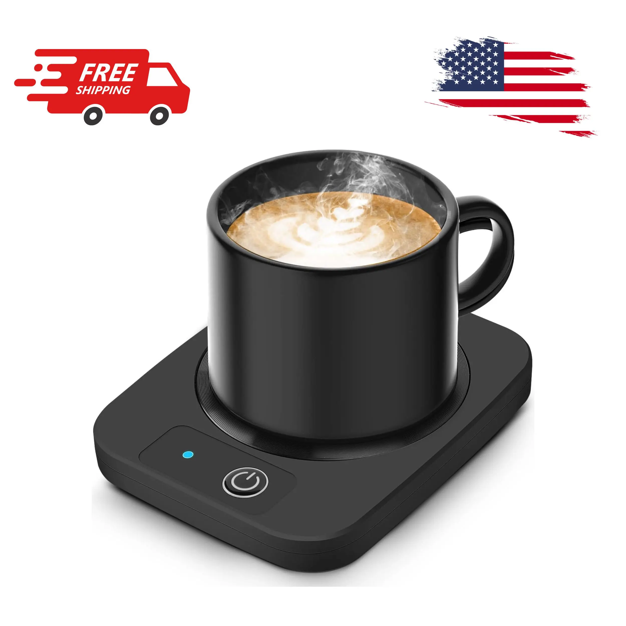 Candle Warmer & Coffee Mug Warmer with Aluminum Metal Panel, 131℉