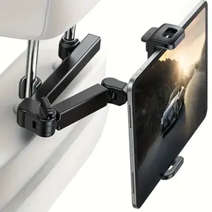 1pc Car Tablet Holder, Headrest Tablet Mount Headrest Stand Cradle Compatible With Devices For IPad Air Mini, Other 4.7-12.9" Cell Phones And Tablets, Universal Car Mount, Car Cellphone Mount, Adjustable Holder