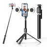 【BlackFriday】6-in-1 Aluminium Alloy Extendable Selfie Stick with Fill Light - 67" Detachable Phone Tripod, Bluetooth Wireless Remote, Vlogging Equipment, Phone Accessories for iOS, Android [Cool Gadgets],techvibes