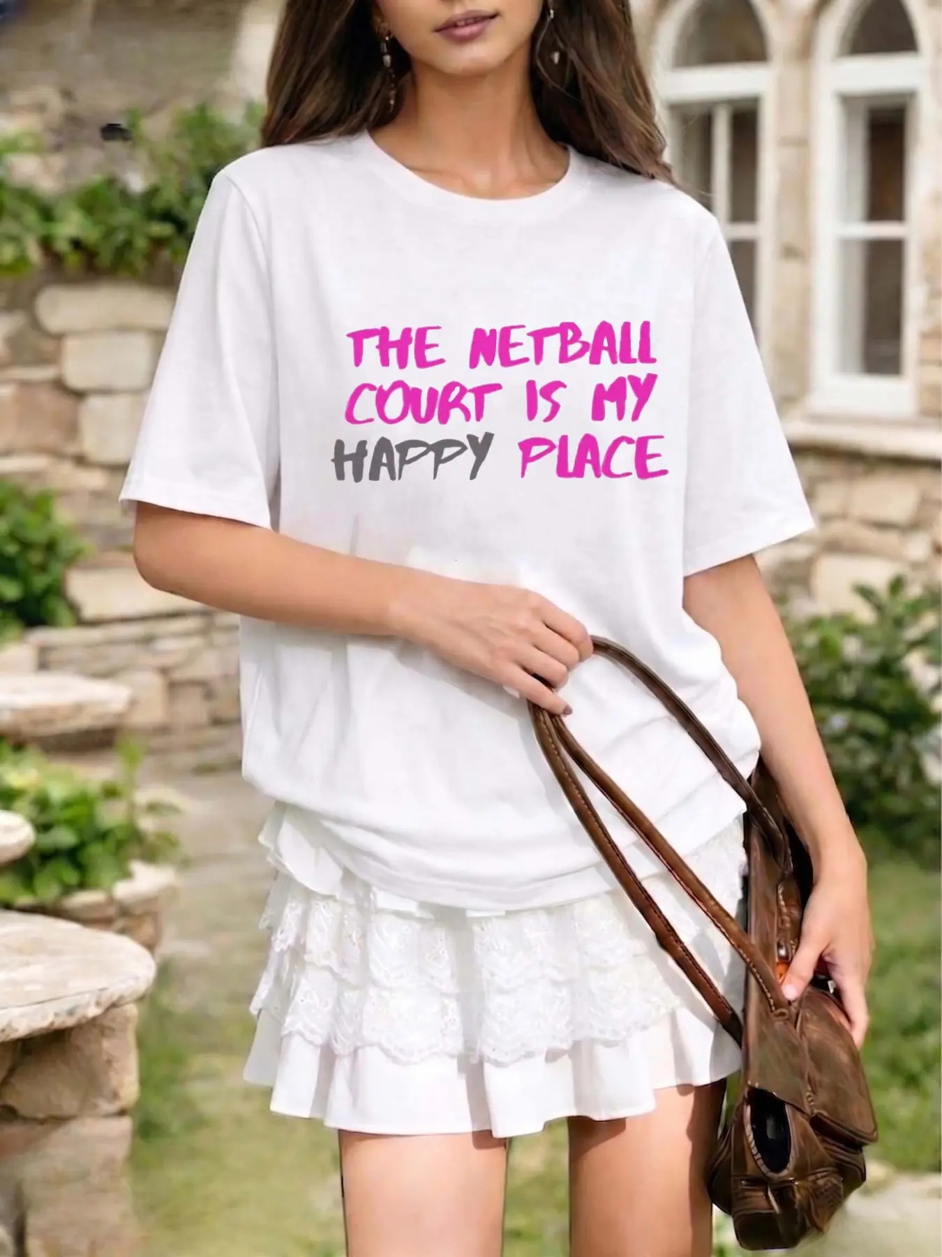 Summer New Multi-Color Women's Loose Fit Casual Fashion Logo Trendy Printed Round Neck T-Shirt, Comfortable and Stylish Top for Daily Wear