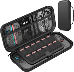 HEYSTOP Switch 2 Protection Case, Protective Hard Shell Travel Carrying Case Pouch for Console & Accessories, Black