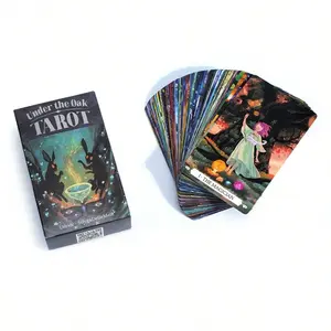 78 Cards Under The Oak Tarot Card Deck Tarot Cards Party Board Game Fate Card Fortune Telling Card Game