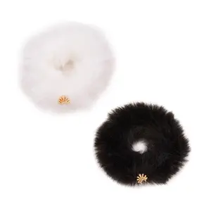 JET IVORY ASPEN SCRUNCHIE SET