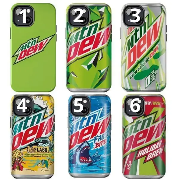 Heavy Duty Green Mountain Dew Phone Case for iPhone 11-17