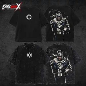 [ ComicWear X ] The Supervillain Bullseye #2- Daredevil’s enemy MCU Comics Edition Double Printed Oversize Lightweight Acid Washed Tee Hoodie Sweater TV Series Graphic Design Top Cotton Streetwear Comic Superheroes T-Shirt Menswear
