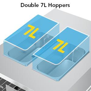 GARVEE Commercial 3-Flavor Soft Serve Machine, Dual 12L Hoppers