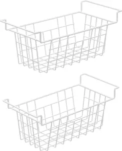 Chest Freezer Organizer Bins, Deep Freezer Basket Wire Baskets 17.5inch 2Packs