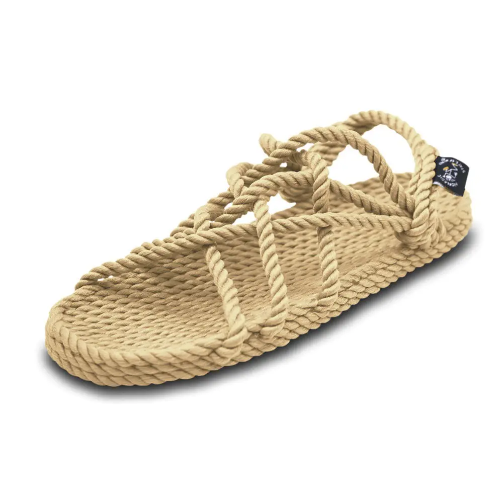 JC Camel Rope Sandals Lightweight Adjustable Vegan Sandals Unisex Summer Beach Casual Comfortable Durable Outdoor Walking Sandals