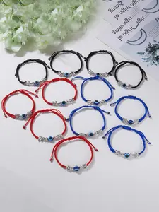 Evil Eye Design Bracelet, Fashionable Adjustable Boho Style Bracelet for Women & Men, Trendy All-match & Exquisite Jewelry for Birthday Gift