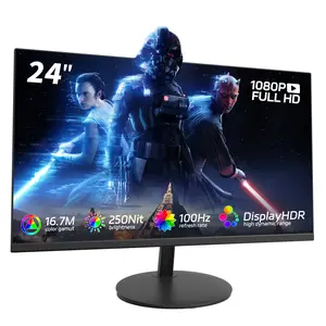 24'' 100Hz FHD Gaming Monitor - 3ms,IPS,1080P,FreeSync,HDMI,VESA,Frameless,Eye Protection,Tilt Adjustable,100hz monitor gaming Display Borderless