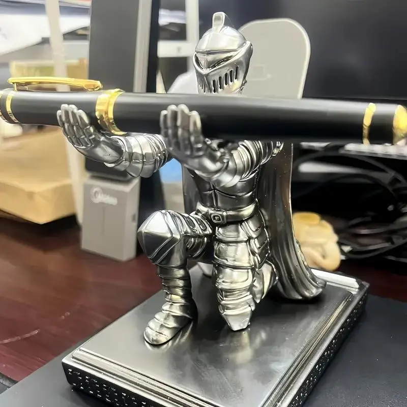 Knight Sword Resin Phone & Pen Holder, Medieval Style Desk Decor, Desk Accessories, Desk Organizer, Handmade Abs Resin Craft, Unique Gift for Halloween & Christmas