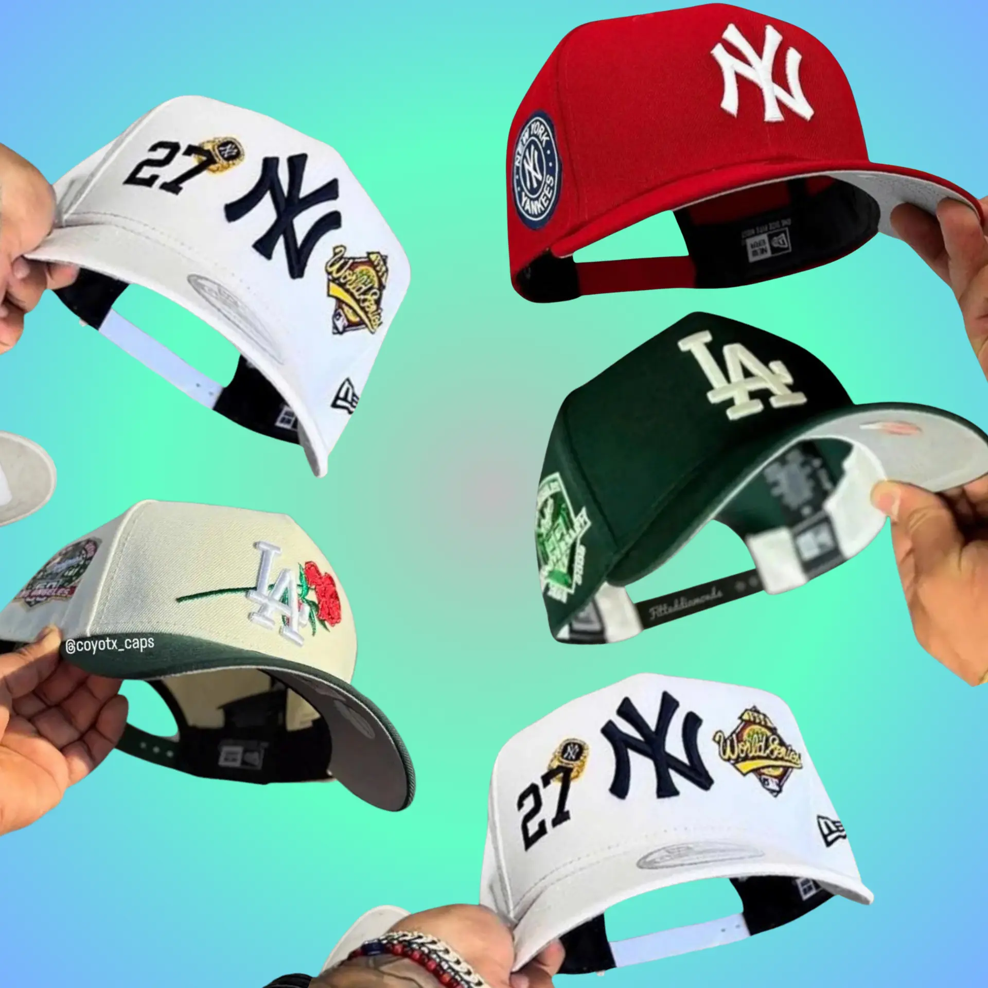 New Era MLB Dodgers Yankees 9FORTY Baseball Cap – 59FIFTY Inspired Adjustable Snapback Hat, Curved Visor, Embroidered Team Logo, Unisex Casual Outdoor Sports Cap, Breathable Trucker Style Hat, Vintage Urban Streetwear, USA TikTok Fashion