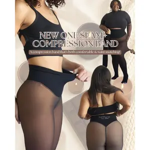 NEW COMPRESSION BAND & ONE SEAM OPTION!THE ORIGINAL MAGIC FLEECE LINED LEGGINGS - XXS TO 3XL - 4 SHADES - CLOSED FOOT - Fleece Tights Available in Plus Size and Light to Brown Fur